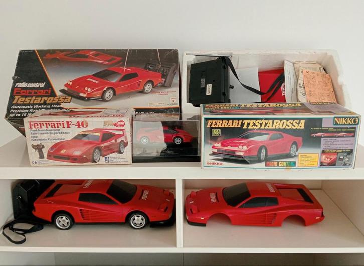 Mooie vintage RC Ferrari verzameling, Hobby en Vrije tijd, Modelbouw | Radiografisch | Auto's, Zo goed als nieuw, Auto onroad