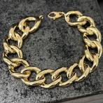 14k gouden armband cuban schakel dik model, Ophalen of Verzenden