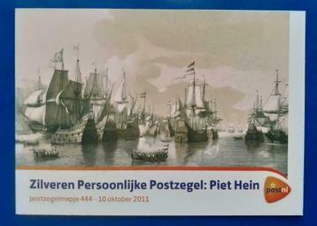 Postzegelmapje 444 - Zilveren Pers. Postzegel: Piet Hein  beschikbaar voor biedingen