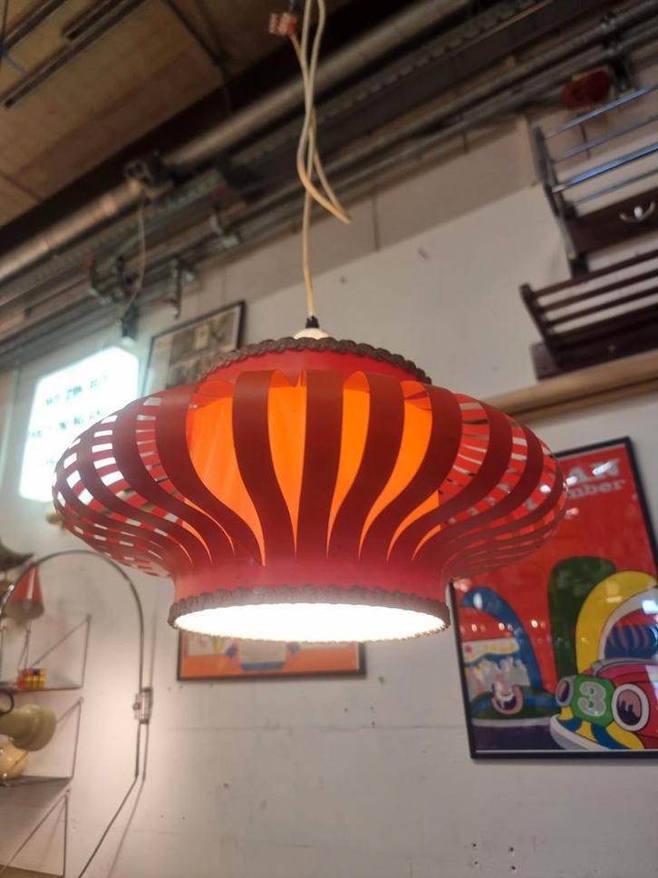 Vintage hanglamp jaren 50, Antiek en Kunst, Antiek | Lampen, Ophalen of Verzenden