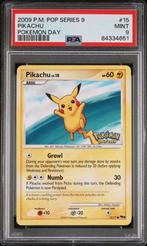 Pikachu POP Series 9 Pokemon Day PSA 9, Nieuw, Ophalen of Verzenden, Losse kaart