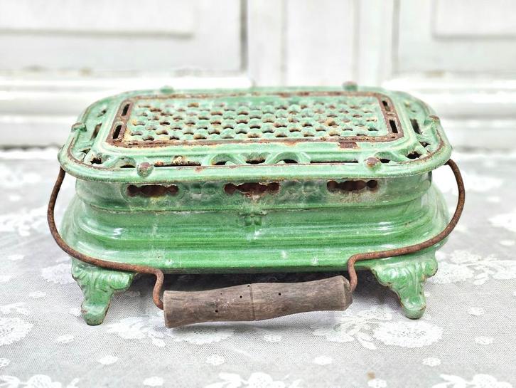 Lichtgroen stoofje, Antiek en Kunst, Antiek | Emaille, Ophalen of Verzenden