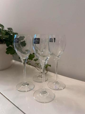 Set van 4 kristallen rosenthal likeurglaasjes beschikbaar voor biedingen