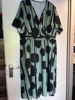 Groen zwarte bollen jurk maat 3XL Shein Curve, Verzenden, Maat 46/48 (XL) of groter, Zo goed als nieuw, Onder de knie