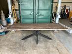 Mango eettafel 240x100cm, Huis en Inrichting, Tafels | Eettafels, Ophalen, Gebruikt, 100 tot 150 cm, 200 cm of meer