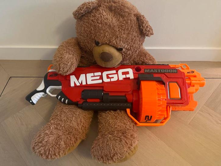 Nerf Mega Mastodon - Beer niet inbegrepen, Verzamelen, Speelgoed, Gebruikt, Ophalen of Verzenden