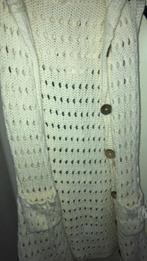 Mooie trui vest zonder mouwen met capuchon maat S wit zgan, Ophalen of Verzenden, Zo goed als nieuw, Maat 38/40 (M), Wit
