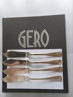 4 X GERO vismes Haags lofje  E  < gero >  90    < G-Z >, Antiek en Kunst, Antiek | Bestek, Ophalen of Verzenden