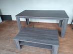 Eettafel + salon tafel, Huis en Inrichting, Tafels | Eettafels, Ophalen, 50 tot 100 cm, Zo goed als nieuw, Vijf personen of meer