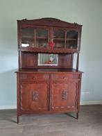 Buffetkast Buffet kast antiek eiken spiegel hele mooie staat, Gebruikt, 100 tot 150 cm, 150 tot 200 cm, 25 tot 50 cm
