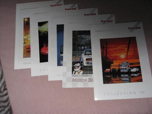 HERPA folders 1x 1982 2x 1983 1x 1985 1x 1986 1x 1987 3x 198, Hobby en Vrije tijd, Modelauto's | 1:87, Zo goed als nieuw, Auto