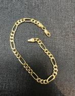 18k gouden Figaro armband, Sieraden, Tassen en Uiterlijk, Armbanden, Ophalen of Verzenden, Nieuw, Goud, Goud