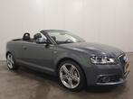 Audi A3 Cabriolet 1.8 TFSI S-edition NAVI/LEDER/STOELVERW/LM, Auto's, Euro 5, 15 km/l, Gebruikt, Zwart