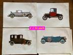 Posters diverse klassieke auto's, Ophalen, Gebruikt, A4 of kleiner, Rechthoekig Liggend