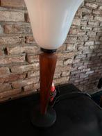 Vintage Tafellamp met Houten Voet, Ophalen