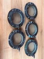 2 x bronzen patrijspoort 20 cm, Watersport en Boten, Ophalen of Verzenden, Gebruikt, Overige typen
