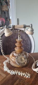 Antieke marmeren Italiaans telefoon met draaischijf, Ophalen of Verzenden