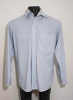 Blauw gestreept overhemd van Maison de Bonneterie, Kleding | Heren, Verzenden, Zo goed als nieuw, Blauw, Halswijdte 41/42 (L)