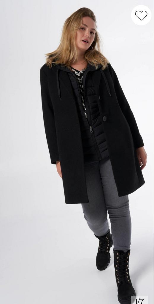 Zwarte jas nieuw met prijskaartje Maat 46, Kleding | Dames, Jassen | Winter, Nieuw, Maat 46/48 (XL) of groter, Zwart, Ophalen of Verzenden