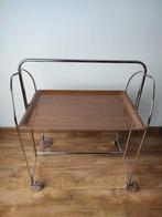 Serveer trolley serveerwagen opvouwbaar '70 Gerlinol Dinett, Minder dan 55 cm, Gebruikt, Metaal of Aluminium, Vintage