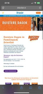 Entree Kaartje Drievliet Duistere Dagen!, Tickets en Kaartjes, Eén persoon, Ticket of Toegangskaart