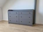 Hauga Ladenkast Ikea, Grijs., Huis en Inrichting, Ophalen, 100 tot 150 cm, 5 laden of meer, Zo goed als nieuw