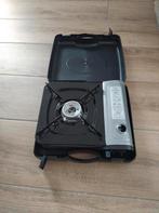 Draagbaar gasstel gasfornuis werkend op gasflesje in koffer, Ophalen of Verzenden, Zo goed als nieuw