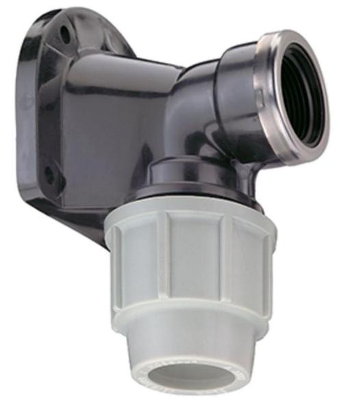 PLASSON Muurplaat haaks PP kunststof klem-16 x Rp-½”, Doe-het-zelf en Verbouw, Buizen en Afvoer, Nieuw, Overige materialen, Minder dan 2 meter