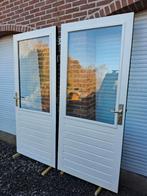 achterdeur, balkondeur, schuurdeur, buitendeur, hardhout, Ophalen, Gebruikt, 80 tot 100 cm, Buitendeur