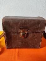 Mooi oud leren tasje voor een Kodak box camera, Verzenden