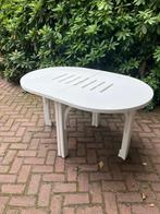 Originele Allibert tuintafel met parasol gat en stelpoten, Ophalen, Gebruikt