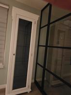 Landelijke vitrinekast wit, Ophalen, Met plank(en), Gebruikt, 200 cm of meer