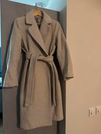 H&M Wollen Mantel Wit/Grijs - Maat 36, Kleding | Dames, Jassen | Winter, Ophalen, Gedragen, Maat 36 (S), Wit