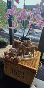 Riviera maison mand  trunck 70 x 70 cm, Ophalen, Gebruikt, Rechthoekig, Riet