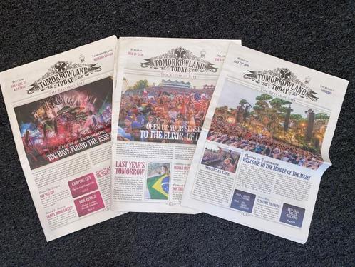 Tomorrowland Today 21 22 23 & 24 July 2016 krant newspaper, Verzamelen, Tijdschriften, Kranten en Knipsels, Krant, Verzenden