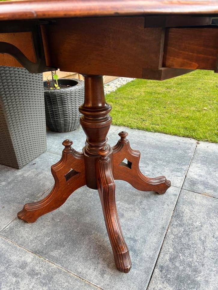 Antieke houten tafel met lade, Antiek en Kunst, Antiek | Meubels | Tafels, Ophalen of Verzenden