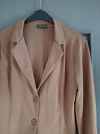 Angelle Milan travelstof blazer bruin maat L, Ophalen of Verzenden, Zo goed als nieuw, Maat 38/40 (M), Bruin