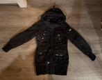 Khujo zwarte winterjas zgan maat M, Ophalen of Verzenden, Zo goed als nieuw, Maat 38/40 (M), Zwart
