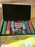 Poker set in metalen koffer, Hobby en Vrije tijd, Gezelschapsspellen | Kaartspellen, Ophalen