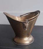 Antieke messing kolenkit met leeuwenkop, Ophalen of Verzenden