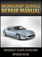 Maserati M138 Coupé en Spyder Workshop manual op DVD in PDF, Verzenden