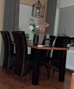 Donkerbruine Stoelen  4 stuks, Ophalen, Gebruikt, Bruin, Hout