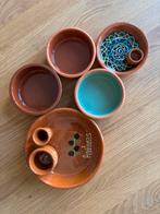 Terracotta tapas schaaltjes, Ophalen of Verzenden, Zo goed als nieuw, Overige stijlen, Schaal of Schalen