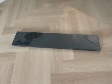 Nieuwe wandplank zwevend 120x23,5x3,8 cm MDF zwart beschikbaar voor biedingen
