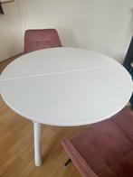 Ronde tafel, uitschuifbaar ZGAN, Huis en Inrichting, Tafels | Eettafels, Ophalen, Gebruikt, 50 tot 100 cm, 100 tot 150 cm