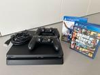 PS4 Slim 500GB + 2 controllers + 2 games, Spelcomputers en Games, Ophalen, Met 2 controllers, Slim, 500 GB