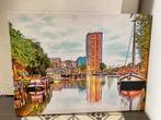 Zuiderhaven Groningen - Fine art Schilderij, Ophalen