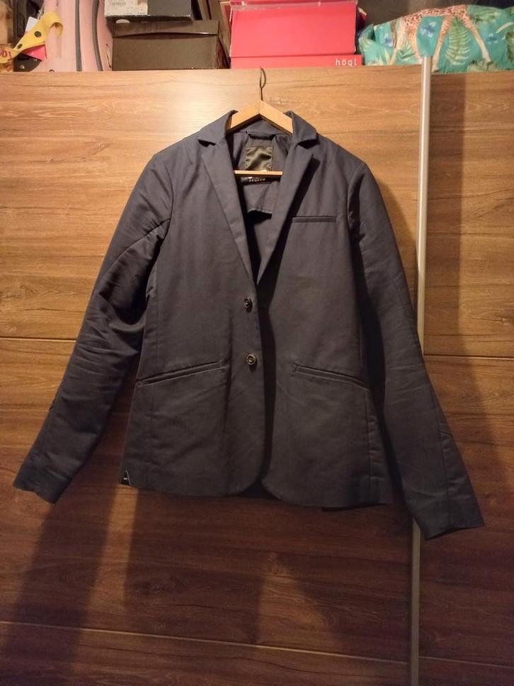 Denham Diepblauw Casual Colbert, Kleding | Heren, Kostuums en Colberts, Zo goed als nieuw, Maat 46 (S) of kleiner, Blauw, Ophalen of Verzenden