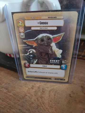 Event exclusive Grogu kaart star wars unlimited  beschikbaar voor biedingen