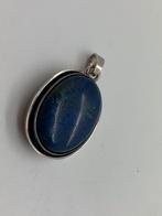 Z168 Prachtige zilveren hanger blauw geoene steen, Overige voorstellingen, Ophalen of Verzenden, Zo goed als nieuw, X